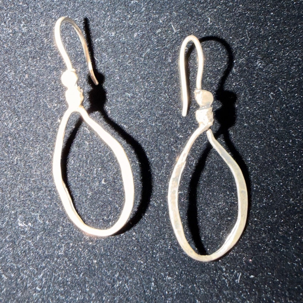 Elegant Silver Loop Earrings